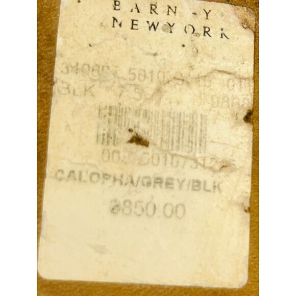 Manolo Blahnik Snakeskin Heels Black Ivory Gray EU 37 1/2/US 7 EUC Strappy - Picture 12 of 13